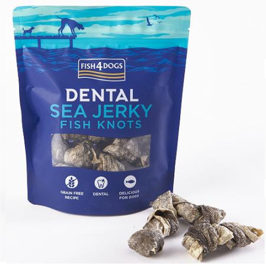 Fish4Dogs Dental Sea Jerky Fish Bones/Knots 100g FISH4DOGS
