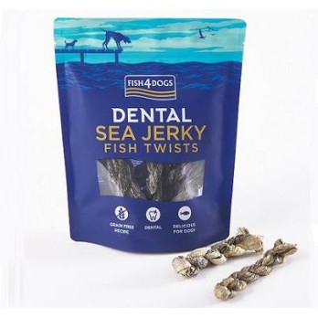 Fish4Dogs Dental Sea Jerky Fish Twists 100g