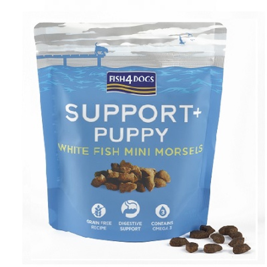 Fish4Dogs Support+ Puppy White Fish Morsels Digestion 150g FISH4DOGS