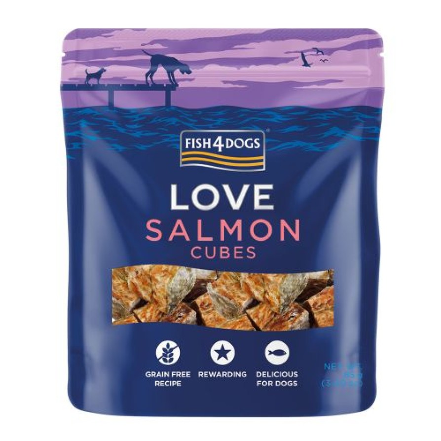 Fish4Dogs Love Salmon Cubes 85g FISH4DOGS