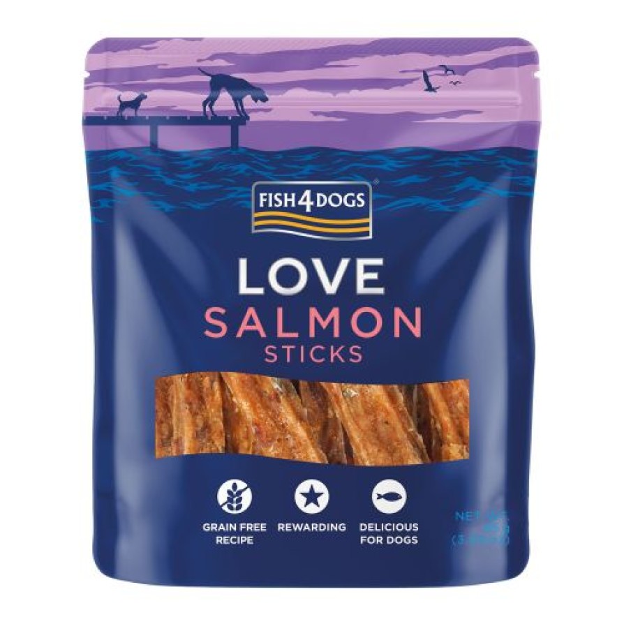 Fish4Dogs Love Salmon Sticks 85g FISH4DOGS