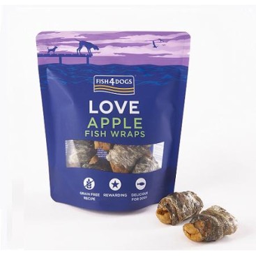 Fish4Dogs Love Apple Fish Wraps 90g