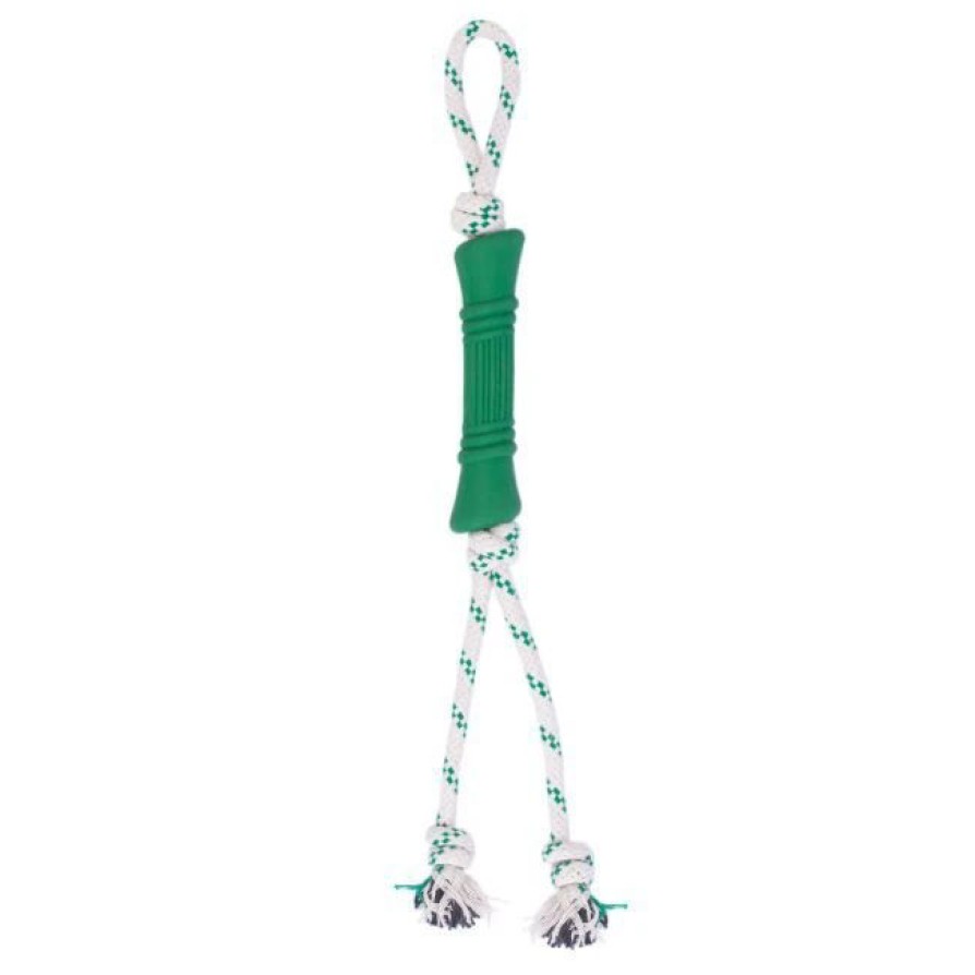 Green Sheep Small Natural Rubber Bone Rope Toy - Πράσινο GREEN SHEEP