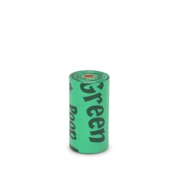 Green Sheep Poop Bags Unscented - Single roll
