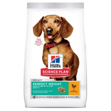 HILL'S SP CANINE Adult Perfect Weight Small&Mini Κοτόπουλο 1,5kg -20%