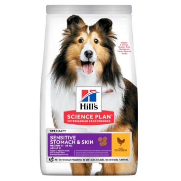 HILL'S SP CANINE Adult Sensitive Stomach & Skin Medium Chicken 2,5kg -20% Έκπτωση