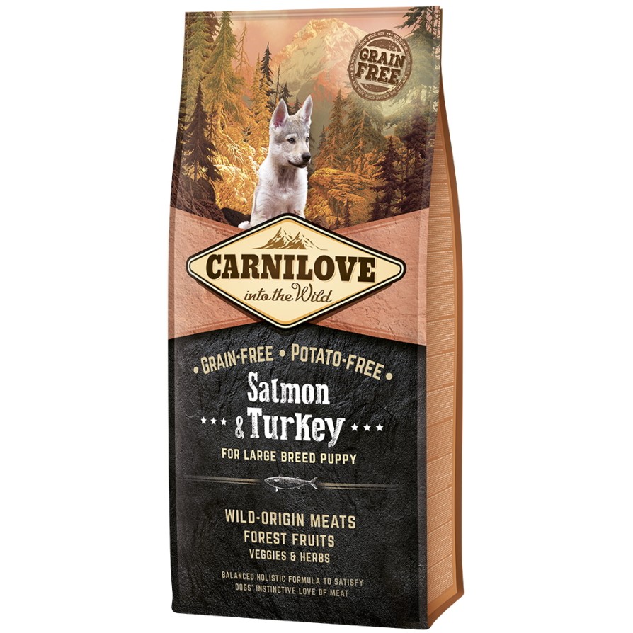 CARNILOVE DOG PUPPY LARGE SALMON  ΣΚΥΛΟΣ