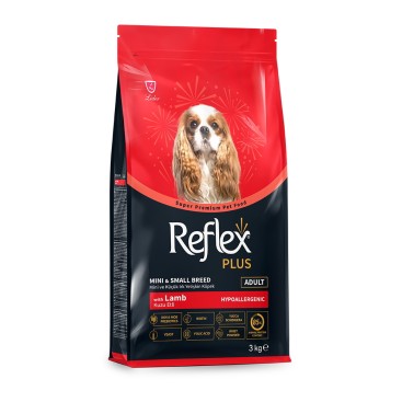 REFLEX PLUS MINI SMALL BREED ADULT DOG LAMB 3kg