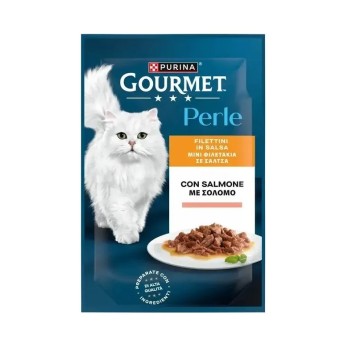 GOURMET PERLE Φιλετάκια με Σολομό 85gr