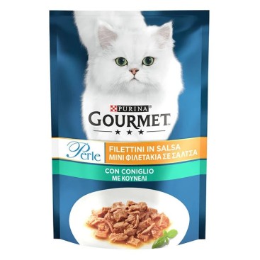 GOURMET PERLE Φιλετάκια με Κουνέλι 85gr