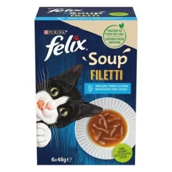 Felix Soup Time Fillet Πολυσυσκευασία με ΜΠΑΚΑΛΙΑΡΟ, ΤΟΝΟ & ΓΛΩΣΣΑ 48gr