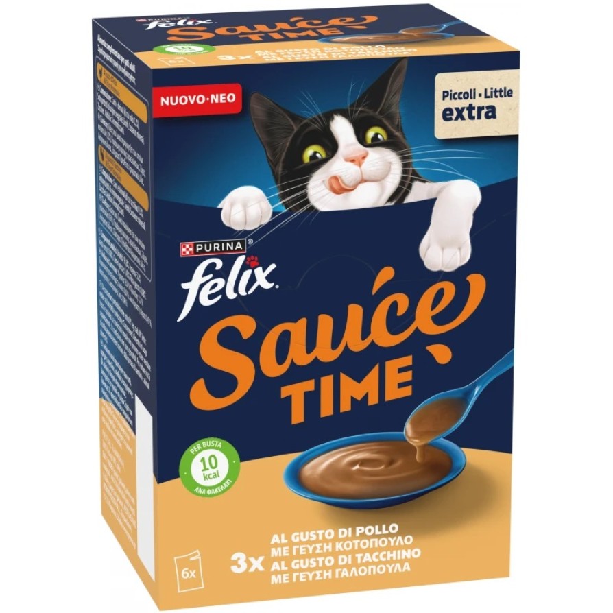 Felix Sauce Time Πολυσυσκευασία με ΚΟΤΟΠΟΥΛΟ & ΓΑΛΟΠΟΥΛΑ 40gr FELIX