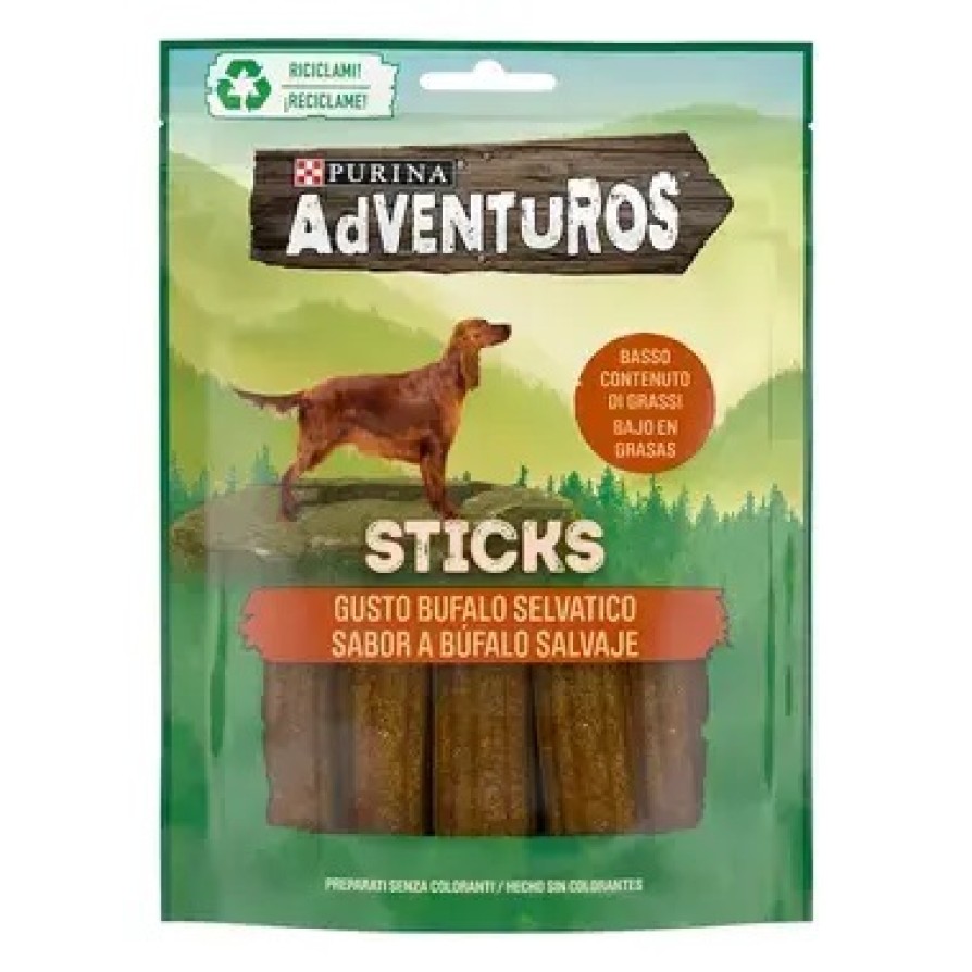 Adventuros MINI STICKS με γεύση Βούβαλου 90gr PURINA