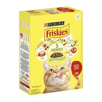 Friskies Cat ΒΟΔΙΝΟ & ΚΟΤΟΠΟΥΛΟ με Λαχανικά 400gr