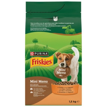 FRISKIES DOG MINI MENU με Κοτόπουλο & Λαχανικά 1,5Kg