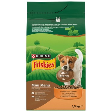 FRISKIES DOG MINI MENU με Κοτόπουλο & Λαχανικά 1,5Kg
