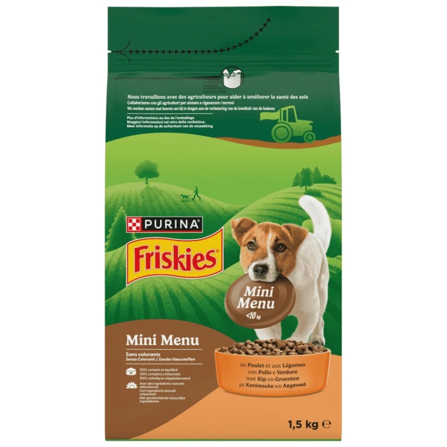 Friskies Dog MINI MENU με Κοτόπουλο & Λαχανικά 1,5Kg FRISKIES