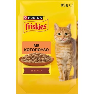 FRISKIES Wet Cat σε σάλτσα με Κοτόπουλο 85gr