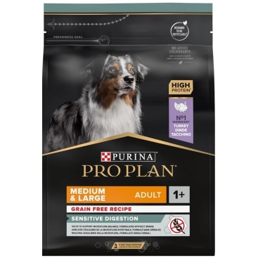 PRO PLAN ADULT MEDIUM & LARGE GRAIN FREE Sensitive Digestion Γαλοπούλα