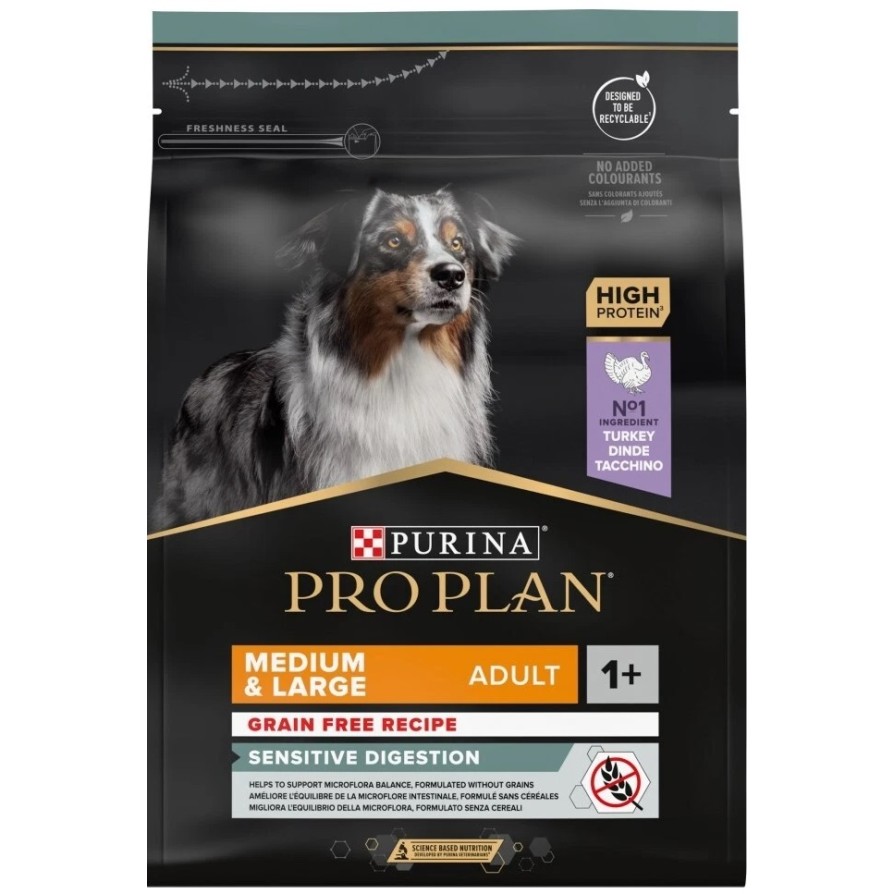 PRO PLAN ADULT MEDIUM & LARGE GRAIN FREE Sensitive Digestion Γαλοπούλα