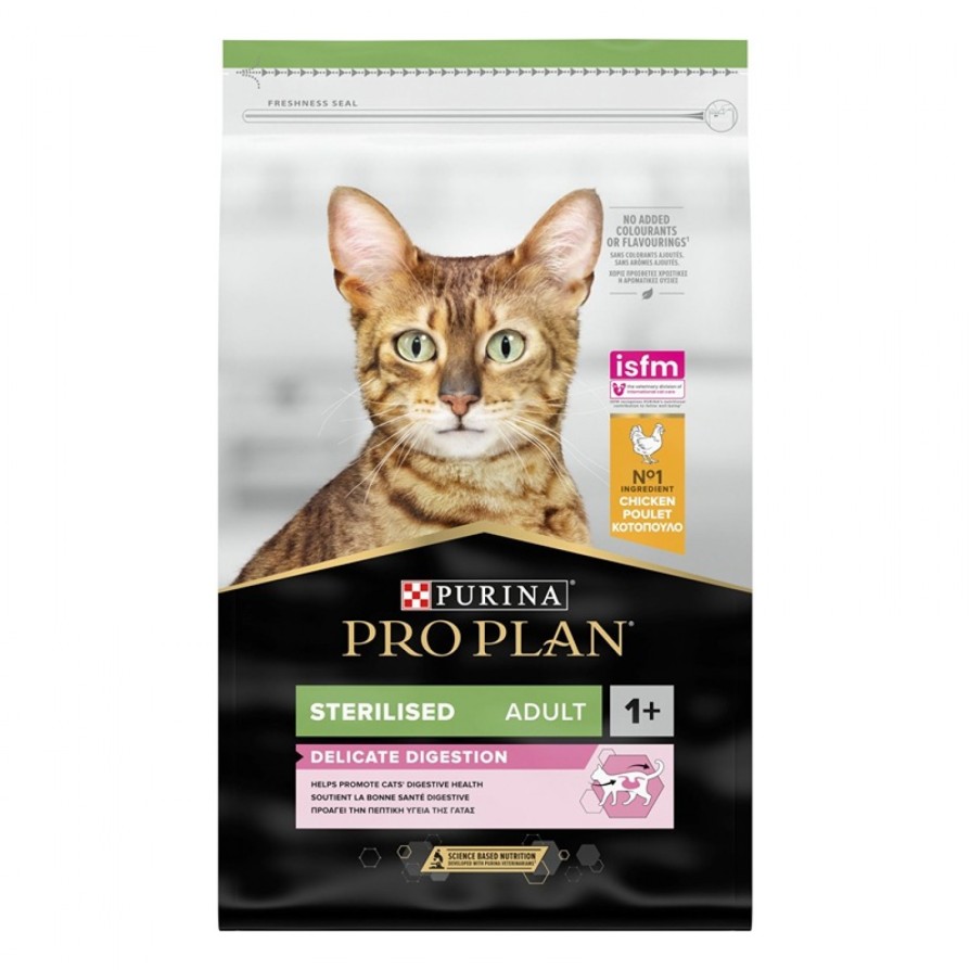 PRO PLAN STERILISED Delicate Digestion Cat με Κοτόπουλο 10KG ΓΑΤΑ