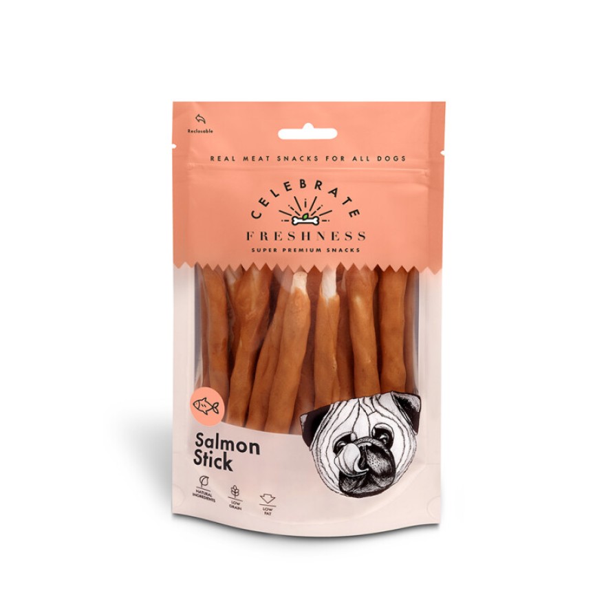 CELEBRATE SALMON STICKS 100GR ΣΚΥΛΟΣ