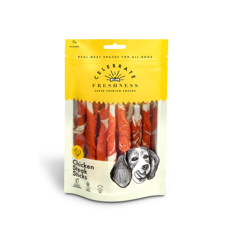 CELEBRATE FRESHNESS ΚΟΤΟΠΟΥΛΟ STEAK STICKS 100GR CELEBRATE FRESHNESS