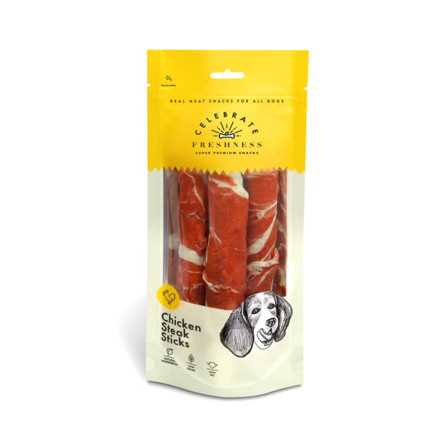CELEBRATE FRESHNES ΚΟΤΟΠΟΥΛΟ STEAK STICKS 17CM 140GR CELEBRATE FRESHNESS