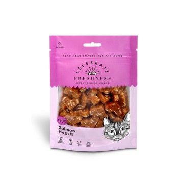 CELEBRATE FRESHNESS SALMON HEART BITES FOR CATS 50gr