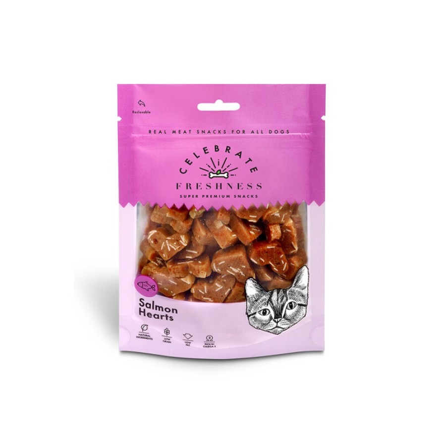 CELEBRATE FRESHNESS ΣΟΛΟΜΟΣ HEART BITES FOR CATS 50GR CELEBRATE FRESHNESS