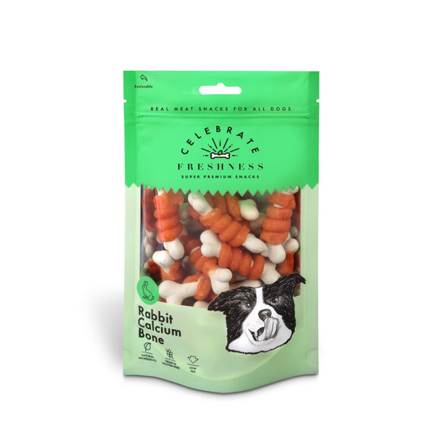 CELEBRATE GRAIN FREE RABBIT CALCIUM BONE 100GR ΣΚΥΛΟΣ