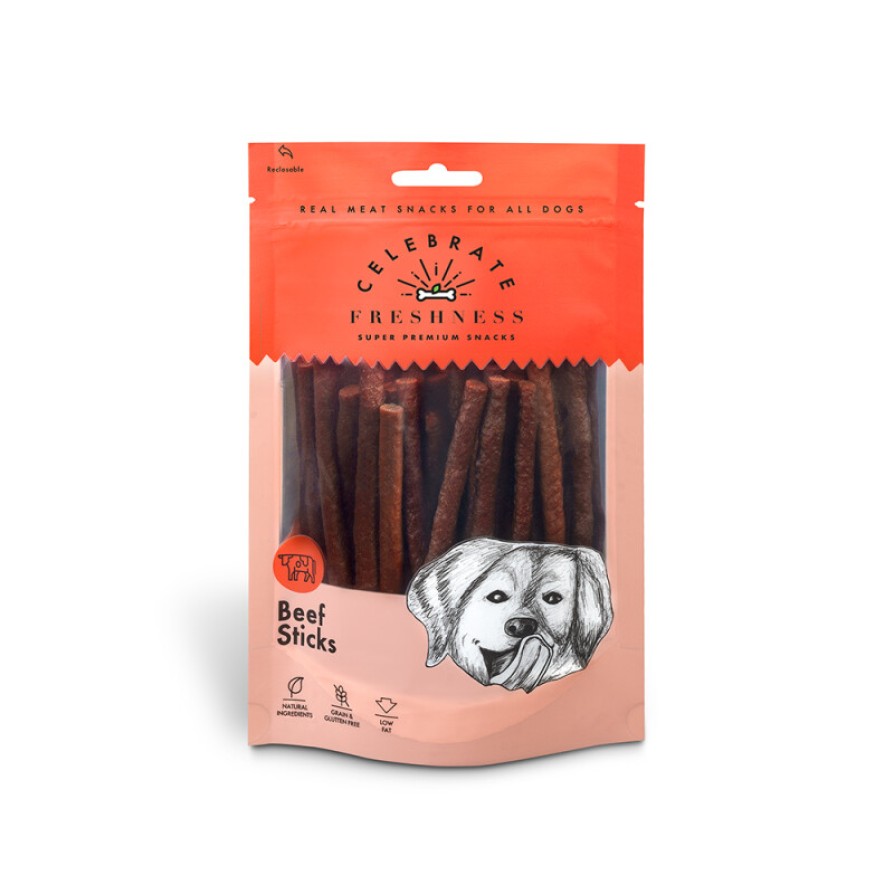 CELEBRATE GRAIN FREE BEEF STICKS 100gr ΣΚΥΛΟΣ