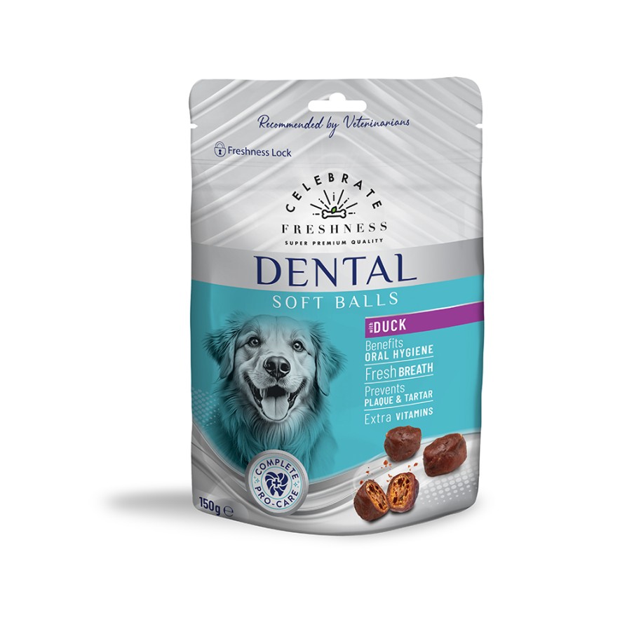 CELEBRATE FRESHNESS DENTAL SOFT BALLS DUCK 150gr CELEBRATE FRESHNESS