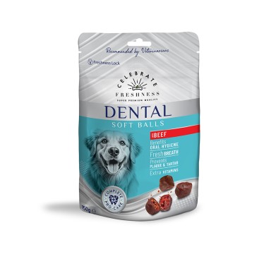 CELEBRATE FRESHNESS DENTAL SOFT BALLS BEEF 150gr