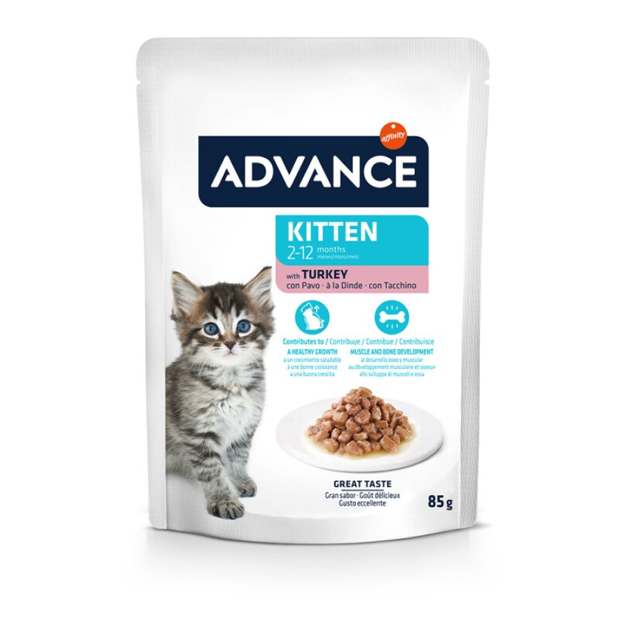 ADVANCE CAT WET KITTEN TURKEY 85 gr ΓΑΤΑ
