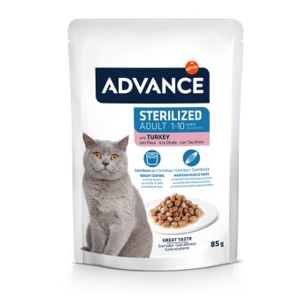 ADVANCE CAT WET STERILISED TURKEY 85 gr