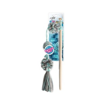 AFP Παιχνίδι Γάτας Knotty Habit Yarn Pom Pom Wand