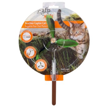 AFP Παιχνίδι Γάτας Instincts Feather Copter Wand Πράσινο