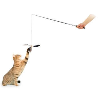 AFP Παιχνίδι Γάτας Instincts Feather Copter Wand Καφέ