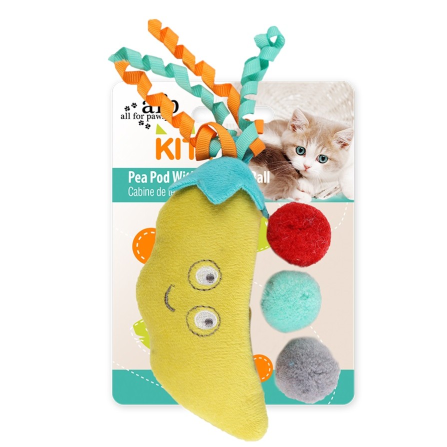 AFP Παιχνίδι Γάτας Kitty Pompom Pea Pod AFP