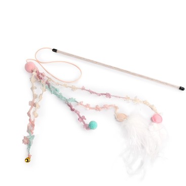 AFP Παιχνίδι Γάτας Knotty Habit Long Butterfly Wand Ρόζ *προς Κ*