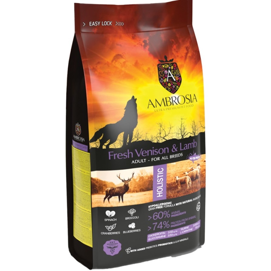 AMBROSIA GRAIN FREE ADULT ΕΛΑΦΙ & ΑΡΝΙ AMBROSIA AMBROSIA GRAIN FREE ADULT ΕΛΑΦΙ & ΑΡΝΙ AMBROSIA