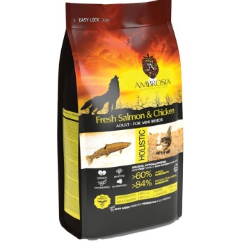 AMBROSIA GRAIN FREE ADULT MINI ΚΟΤΟΠΟΥΛΟ & ΣΟΛΟΜΟΣ AMBROSIA GRAIN FREE ADULT MINI ΚΟΤΟΠΟΥΛΟ & ΣΟΛΟΜΟΣ