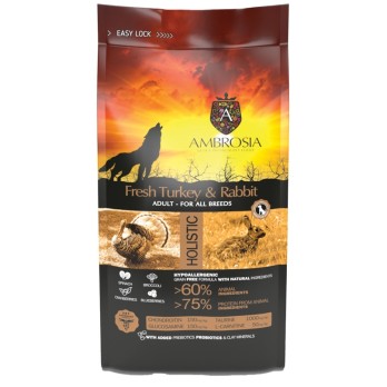 AMBROSIA GRAIN FREE ADULT SENSITIVE FRESH TURKEY & RABBIT AMBROSIA GRAIN FREE ADULT SENSITIVE FRESH TURKEY & RABBIT
