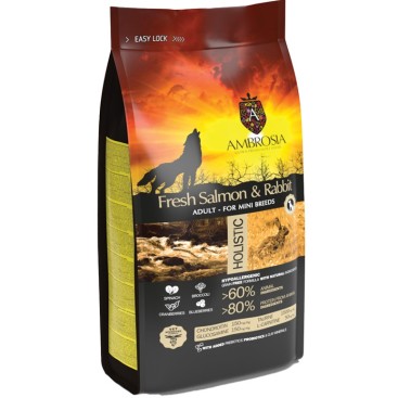 AMBROSIA GRAIN FREE ADULT MINI SENSITIVE FRESH ΣΟΛΟΜΟΣ & ΚΟΥΝΕΛΙ AMBROSIA GRAIN FREE ADULT MINI SENSITIVE FRESH ΣΟΛΟΜΟΣ & ΚΟΥΝΕΛΙ
