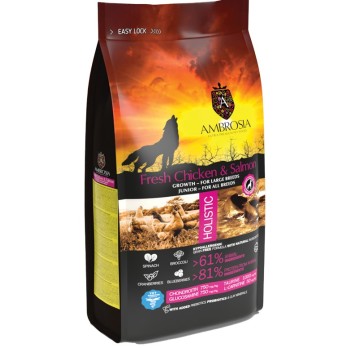 AMBROSIA GRAIN FREE PUPPY LARGE ΚΟΤΟΠΟΥΛΟ & ΣΟΛΟΜΟ AMBROSIA GRAIN FREE PUPPY LARGE ΚΟΤΟΠΟΥΛΟ & ΣΟΛΟΜΟ