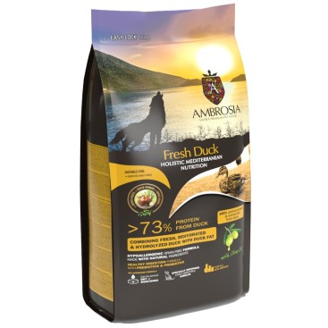 AMBROSIA MEDITERRANEAN GRAIN FREE ADULT SENSITIVE FRESH DUCK