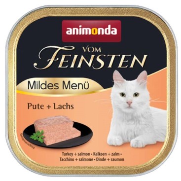 ANIMODA V.F.MILD MENUE ΓΑΤΑΣ ΓΑΛΟΠΟΥΛΑ & ΣΟΛΟΜΟΣ 100gr