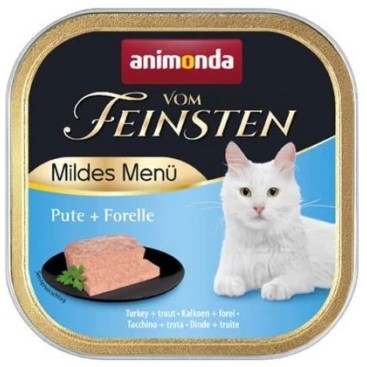 ANIMODA V.F.MILD MENUE ΓΑΤΑΣ ΓΑΛΟΠΟΥΛΑ & ΠΕΣΤΡΟΦΑ 100gr