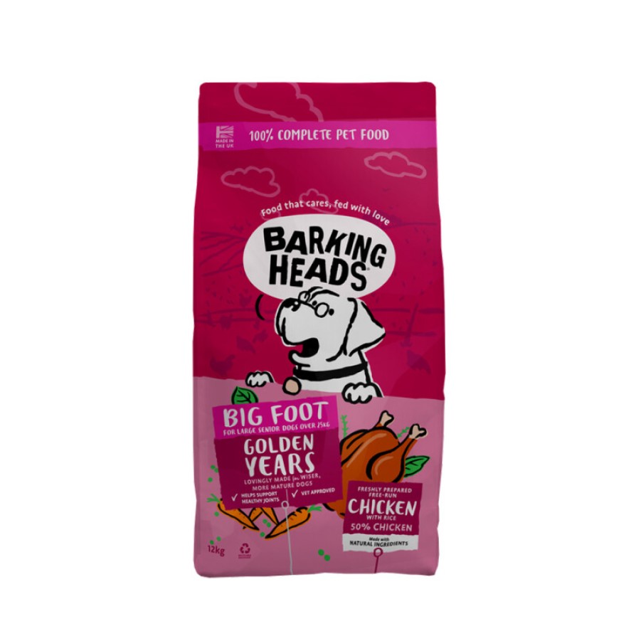 BARKING BIG FOOT GOLDEN YEARS CHICKEN 12KG ΣΚΥΛΟΣ